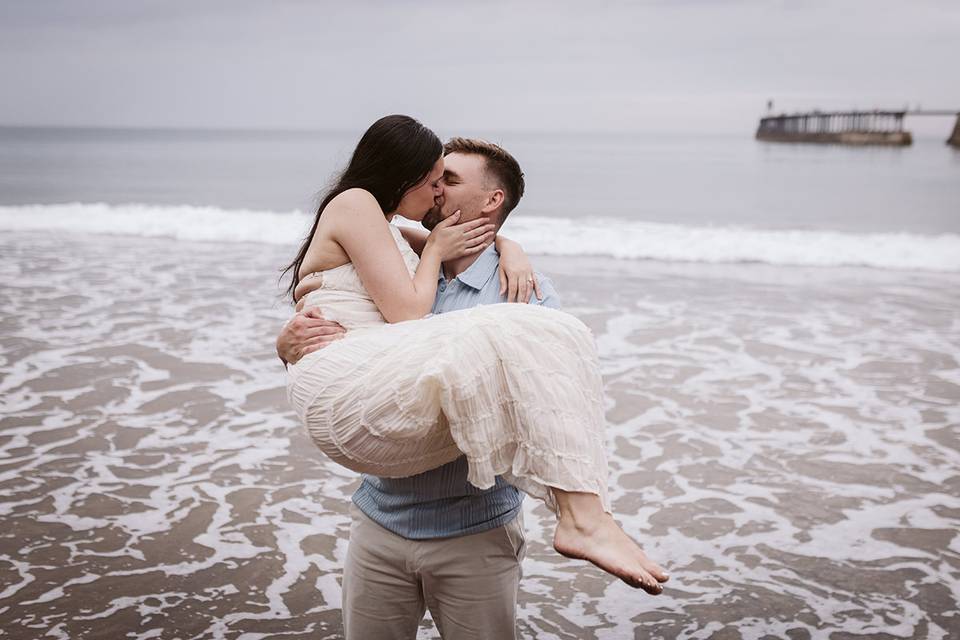 A beachy elopement