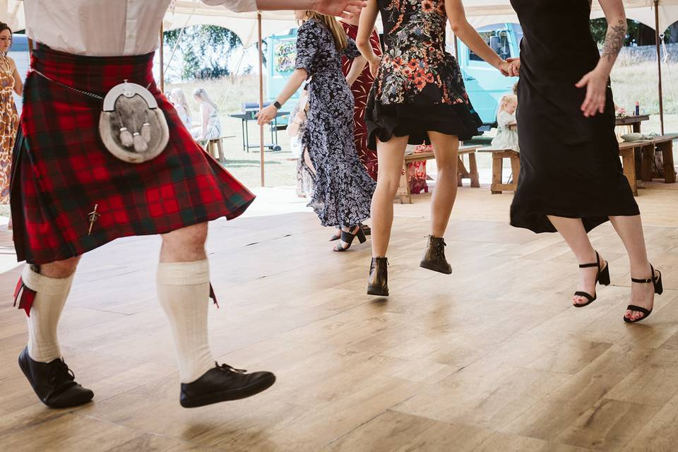 A wedding ceilidh