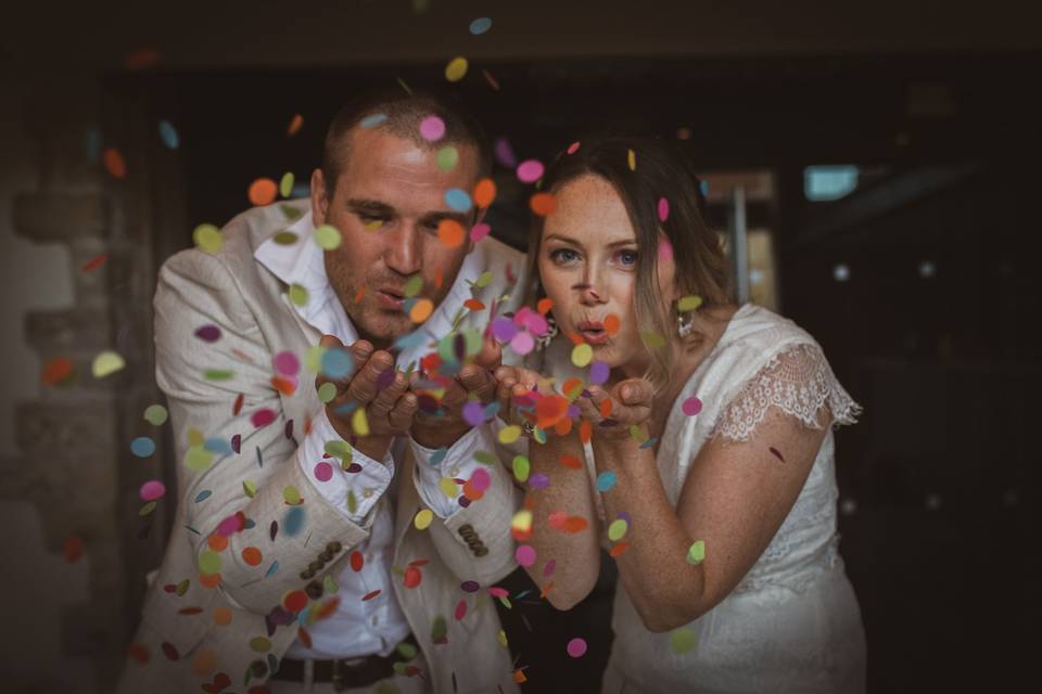 Confetti shower