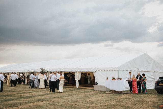 Larger wedding marquee