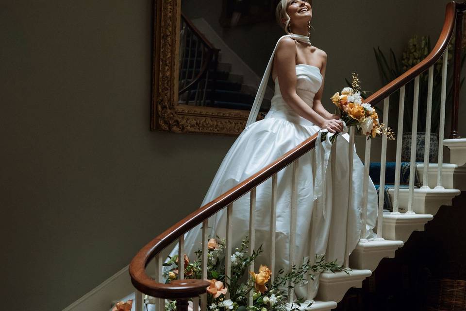 Staircase florals