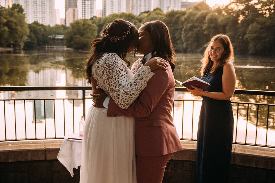 Post-ceremony kiss LGBTQ+
