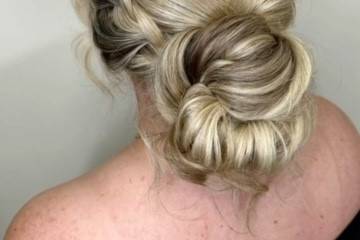 Textured updo