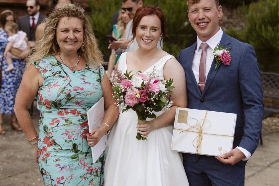 Barn Wedding couple