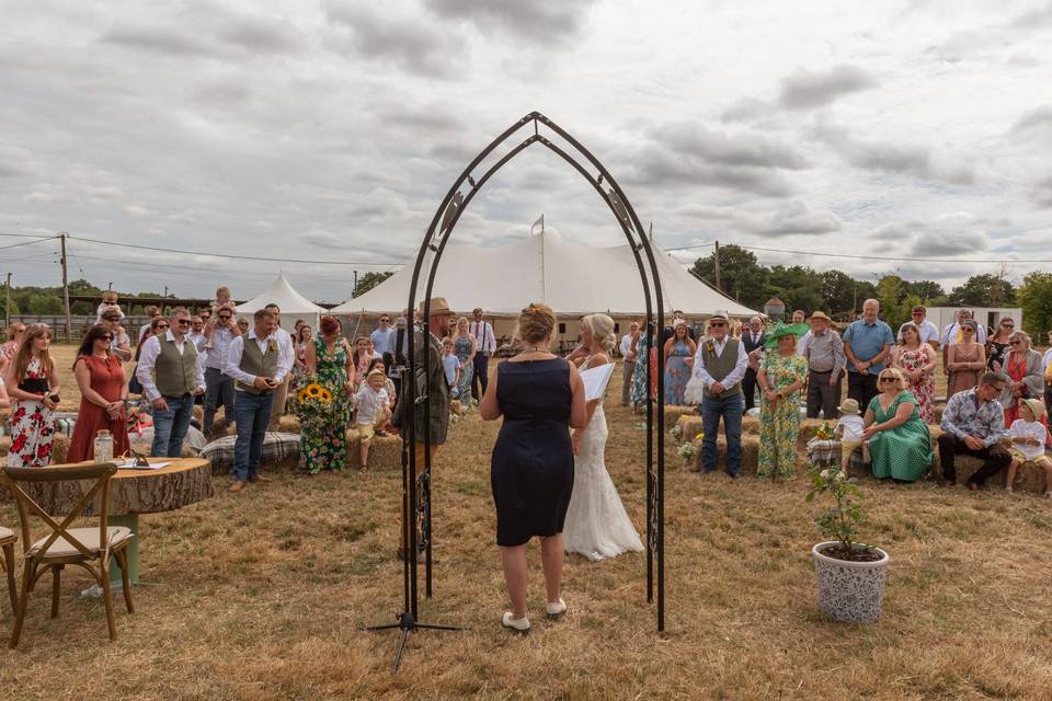 Beautiful outdoor wedding