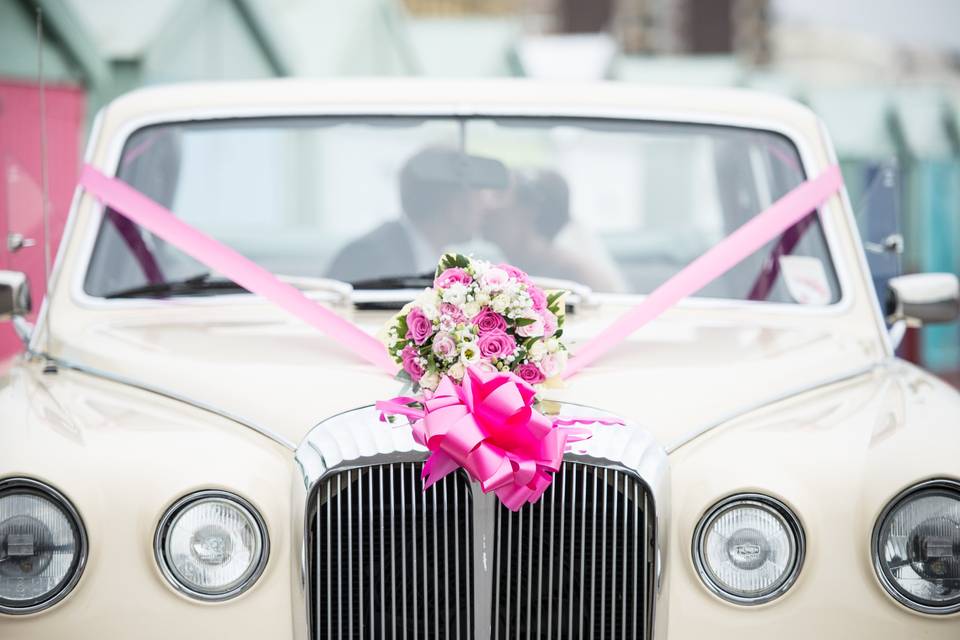 Wedding car decoration