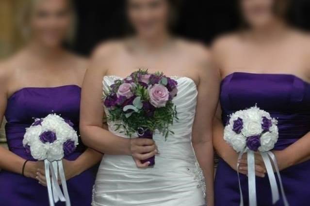 Purple wedding colours