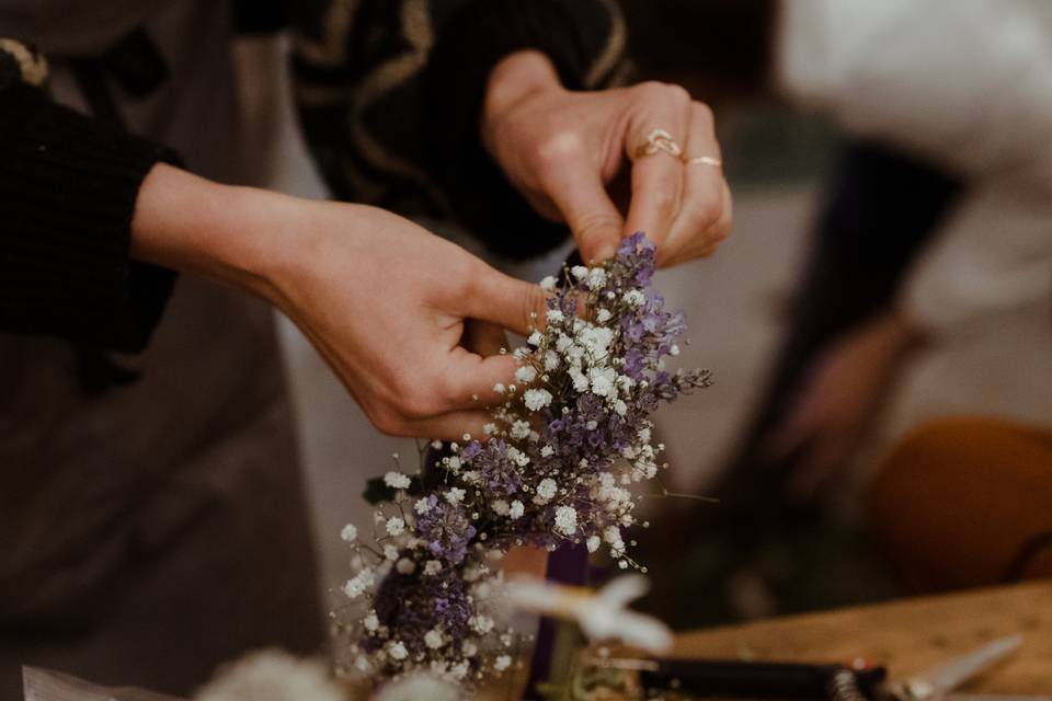 Hand crafted flower crown