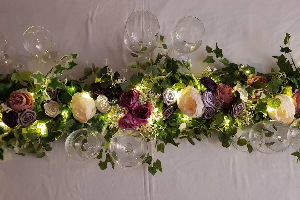 Garland with leds light