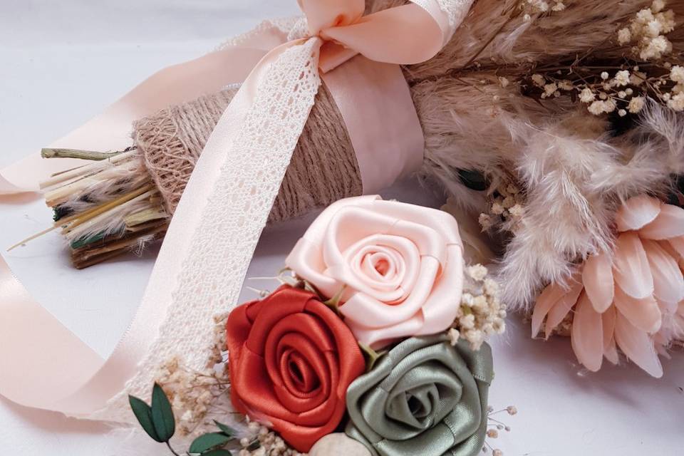 Boho sage and burnt orange