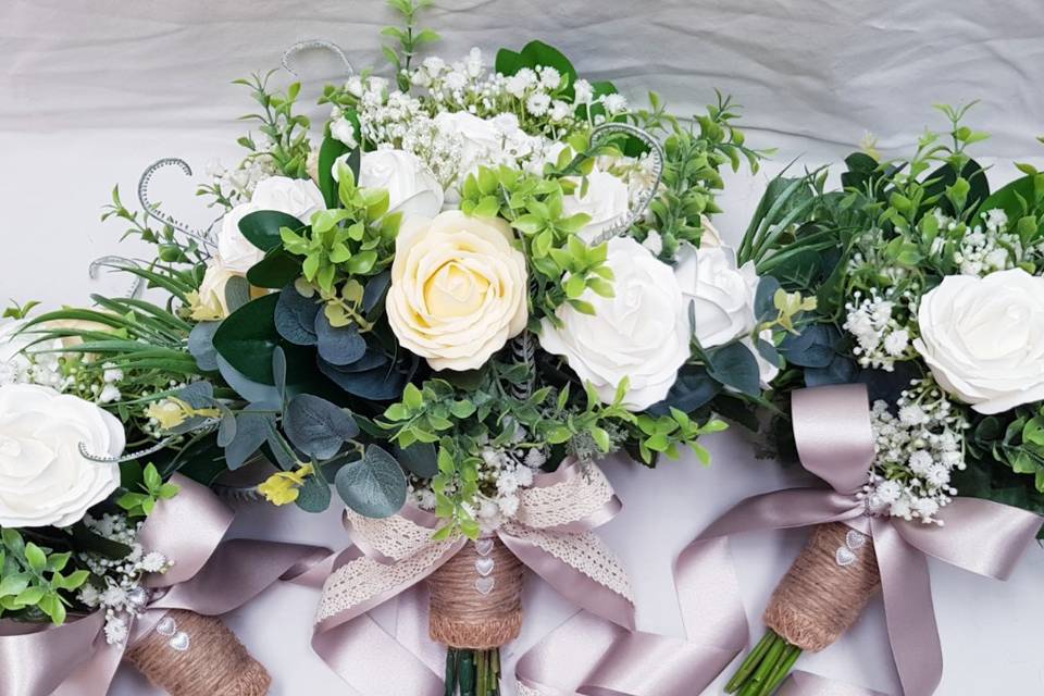 Champagne white and silver