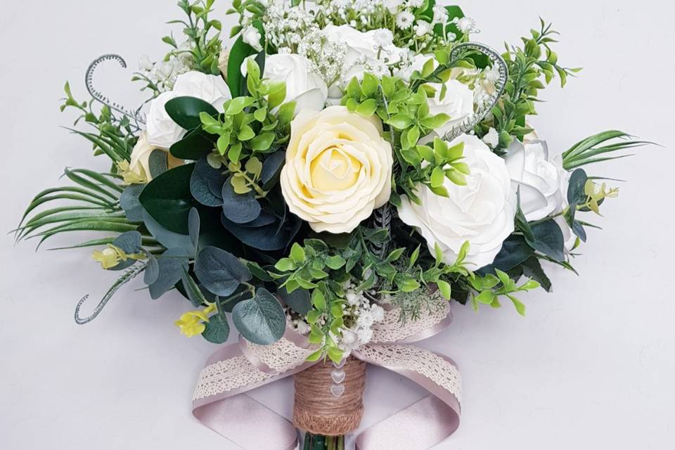 Champagne white and silver