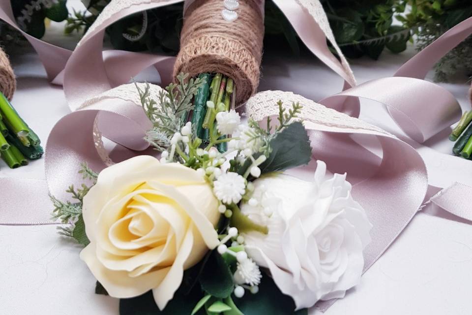 Champagne white and silver