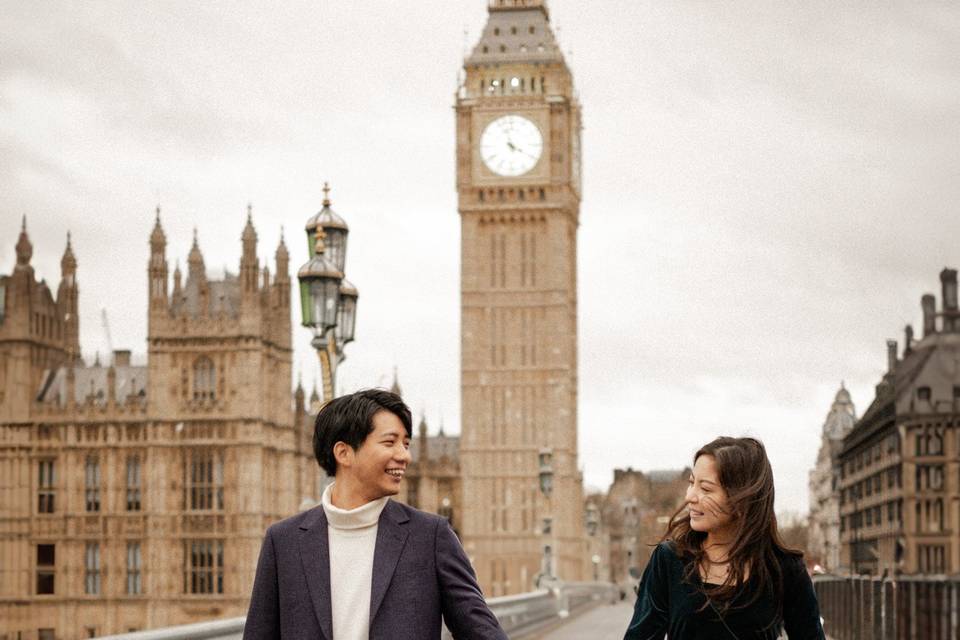 Walking on Westminster bridge