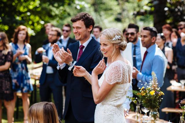 Garden wedding speeches