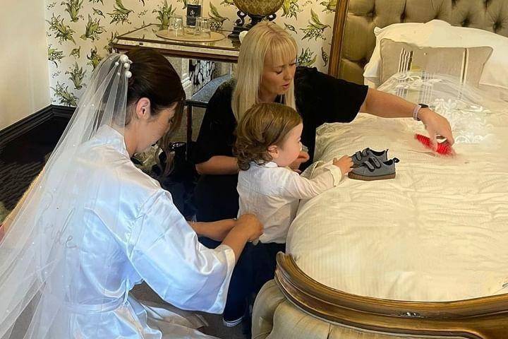 Bridal prep at Tyn Dwr Hall