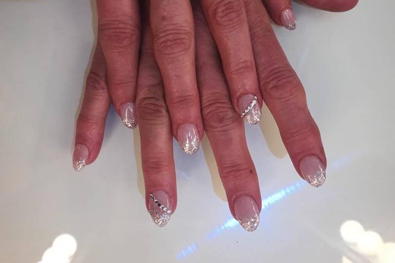 Sparkly nail extentions