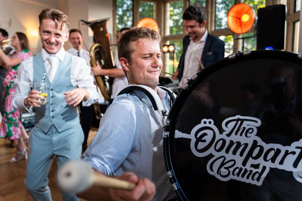 Dancing bass drum