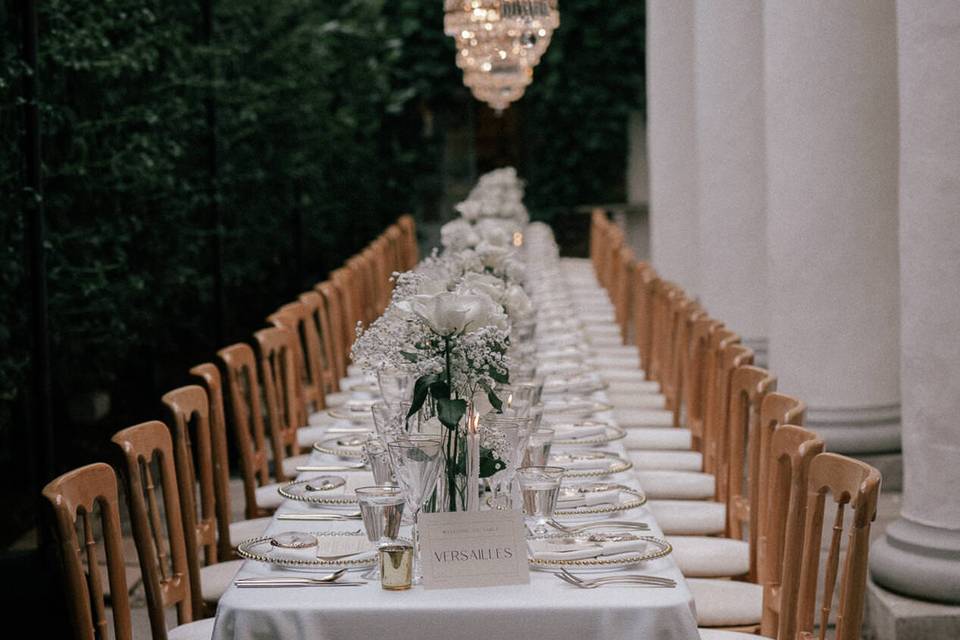 Chandelier Long Tables