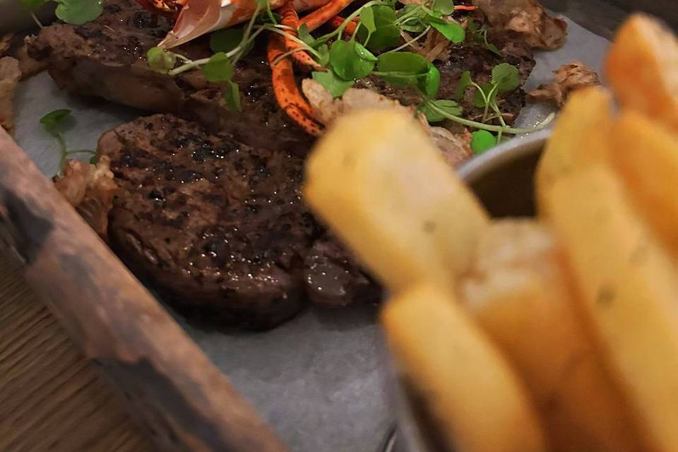 Steak and lobster