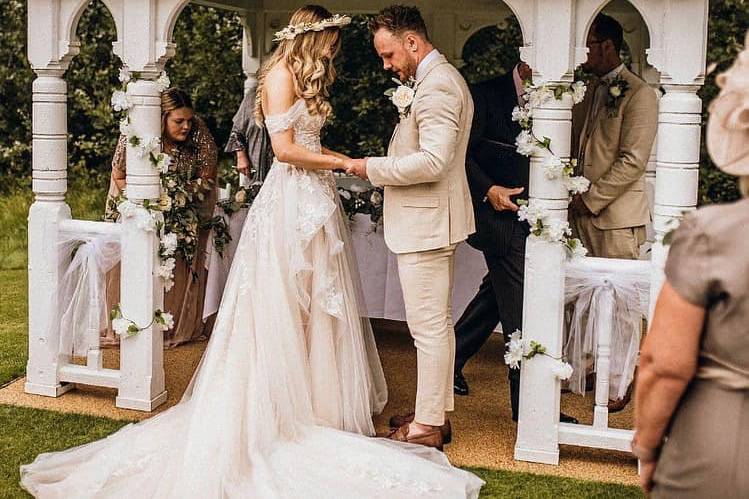 Outdoor ceremony gazebo