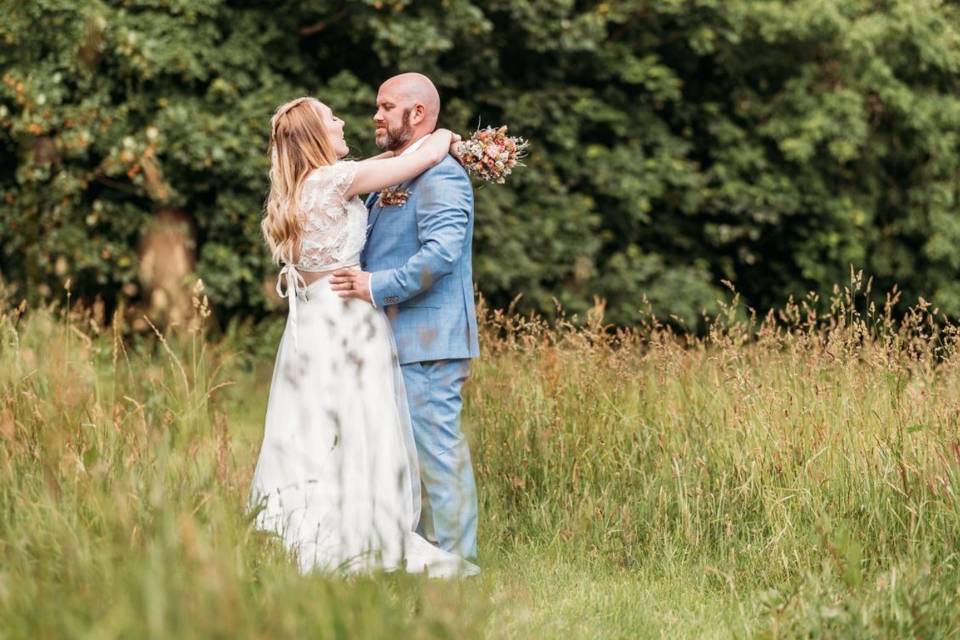 Wildflower meadow photo shoot