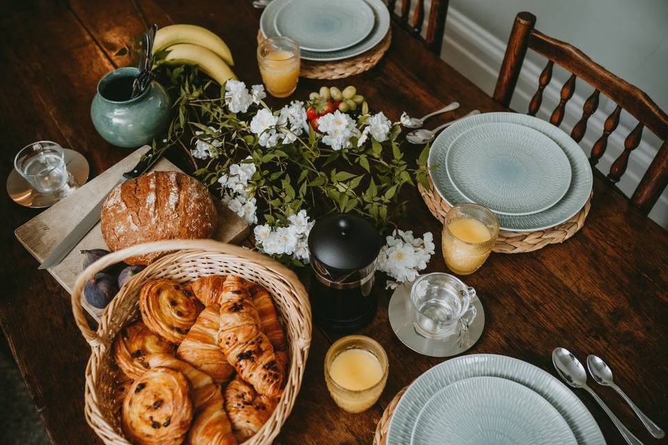 Rustic breakfast