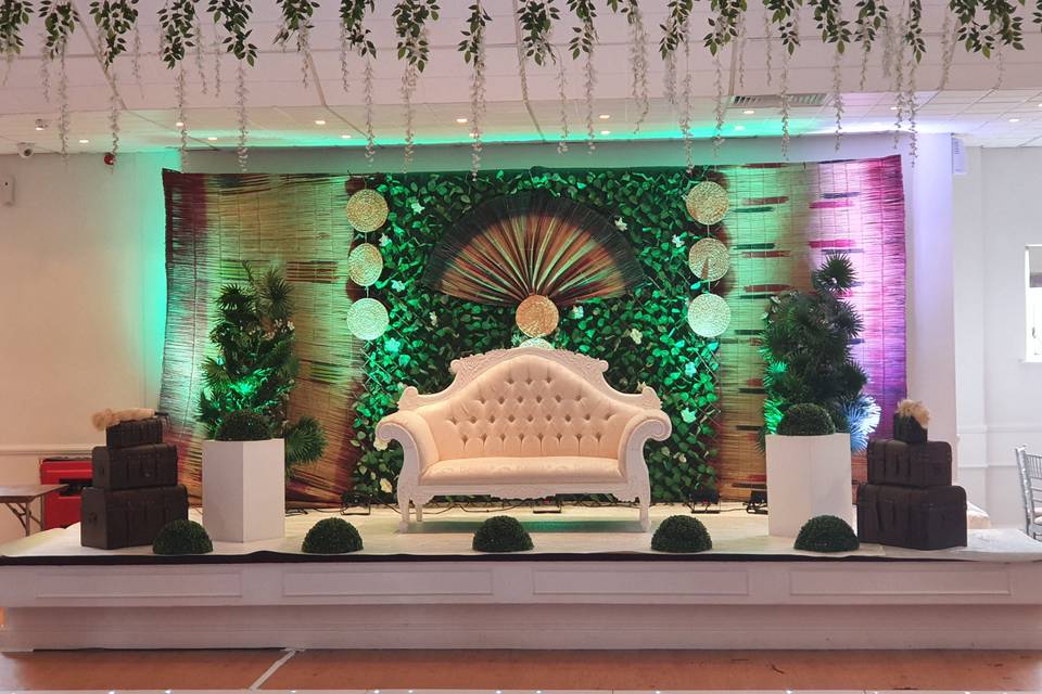 Traditional wedding stage