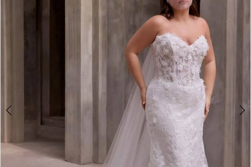 Curvy wedding dresses