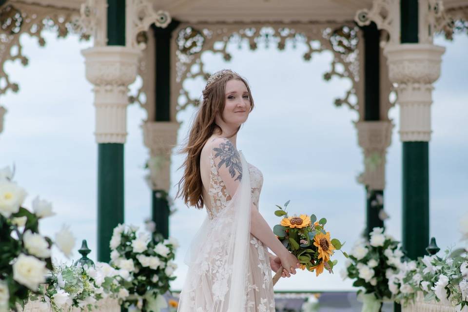 Bride on Bandstand