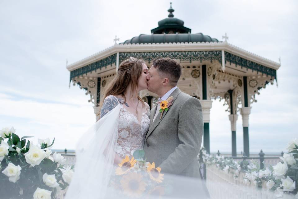 Bride and Groom Bandstand