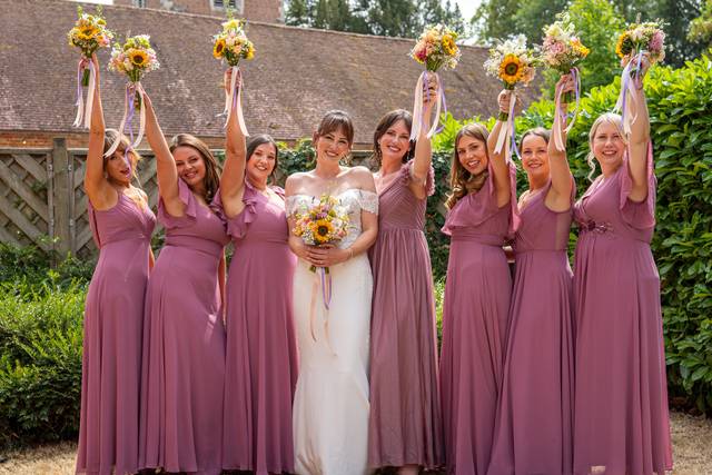 Bride and Bridesmaids
