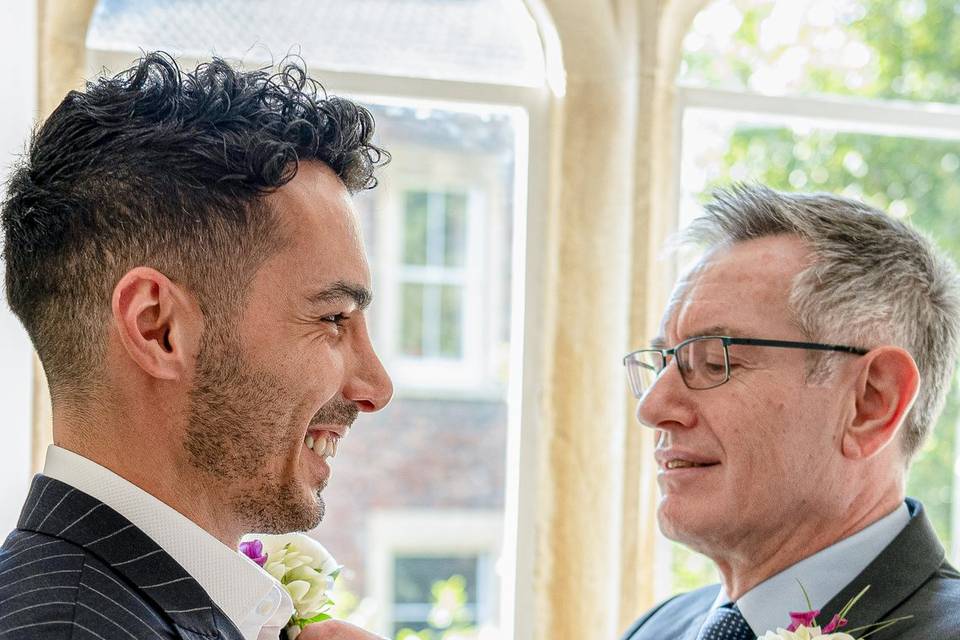 Groom and father in law