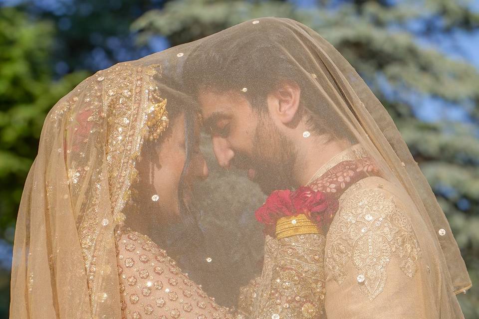 Indian wedding - under veil