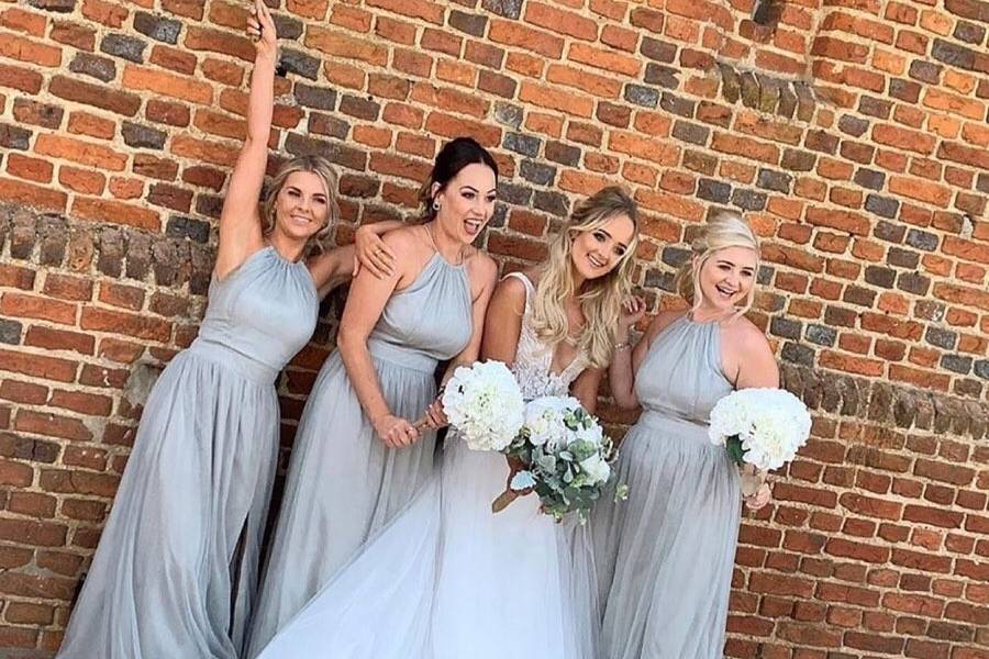 Bride and bridesmaid bouquets