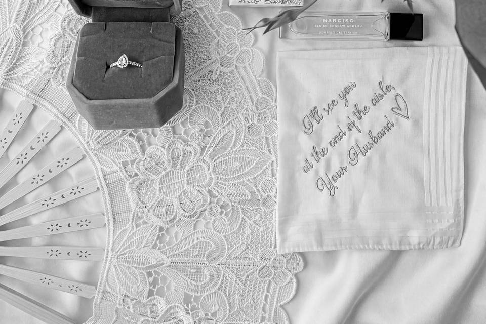 Bridal flatlay
