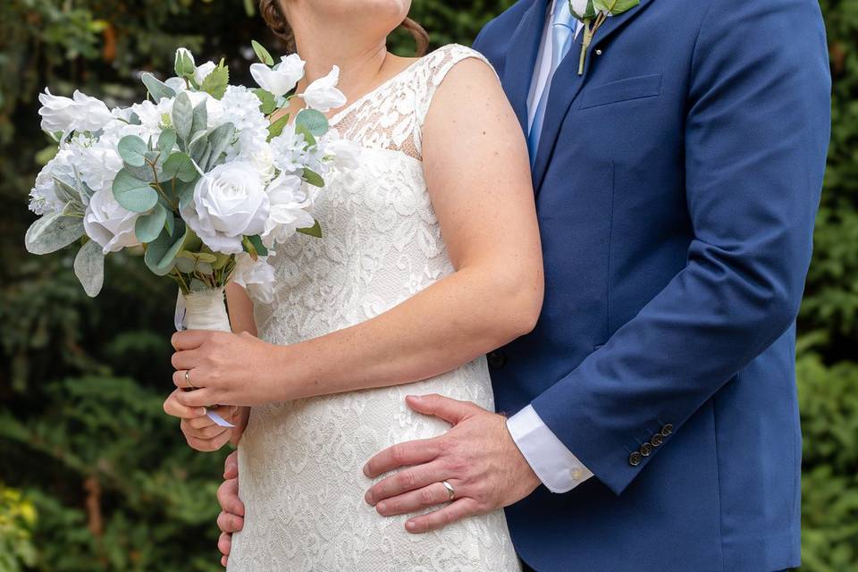 Bride and groom portrait