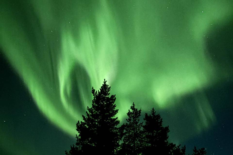 Lucky to see Northern lights