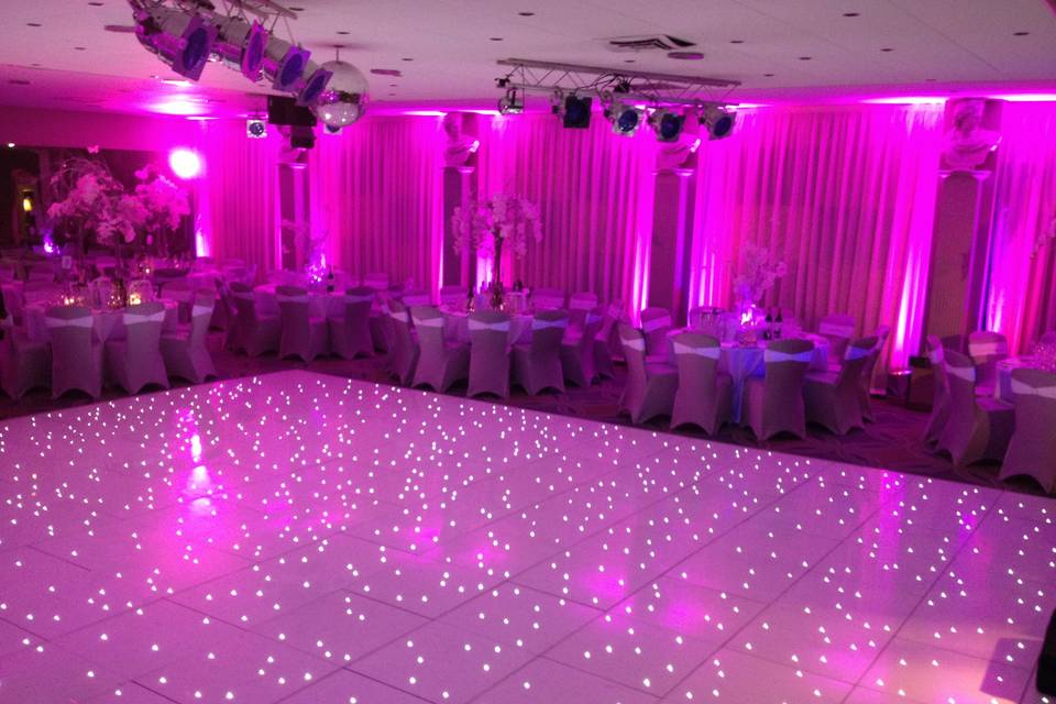 LED dance floor & up-lighting