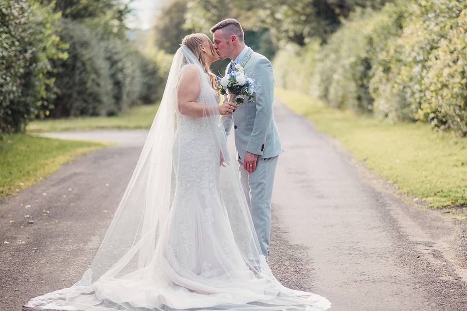 Bride and Groom Clock Barn