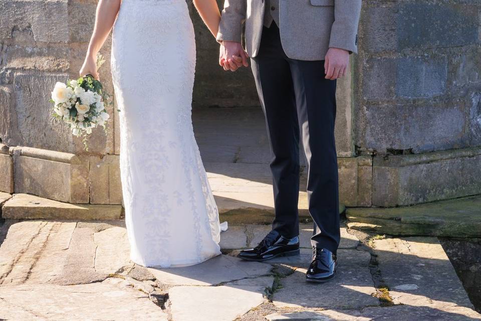 Beautiful lakeside wedding