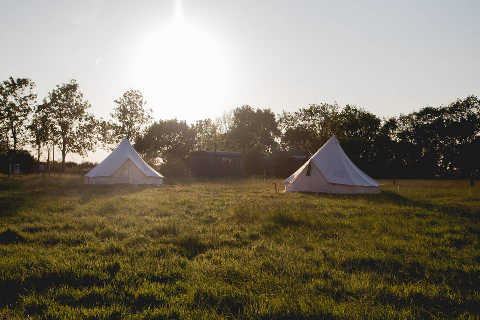 Bell tent glow