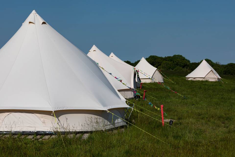 Bell tent village