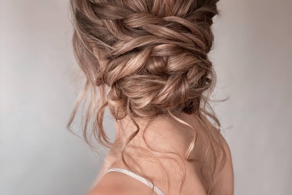 Braided low bun