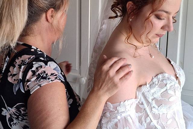 Cinderellas wedding hair and makeup