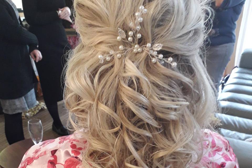 Cinderellas wedding hair and makeup