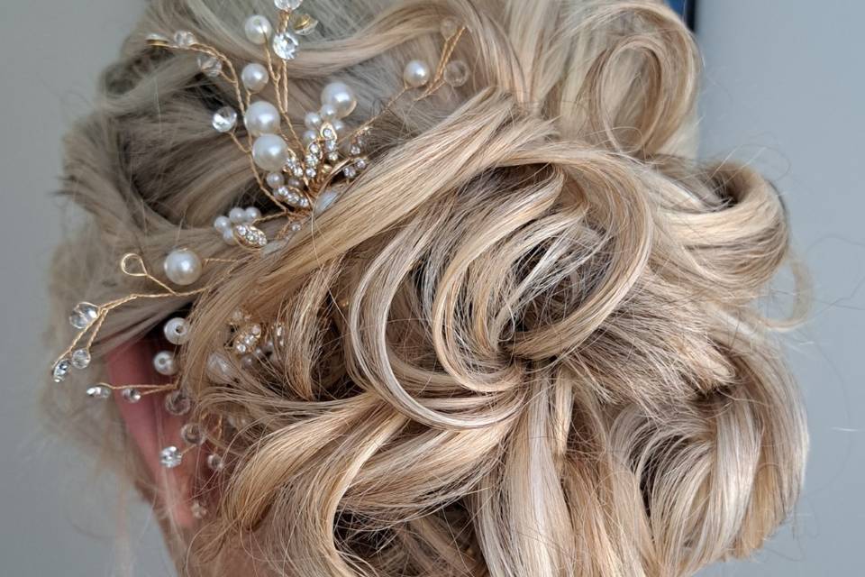 Cinderellas wedding hair and makeup