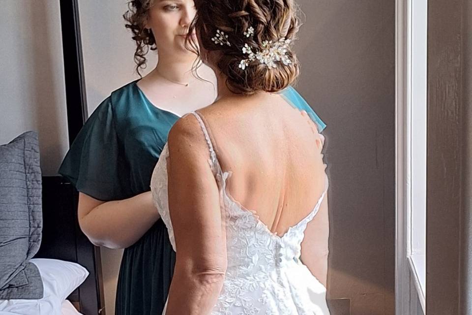 Bridal hair