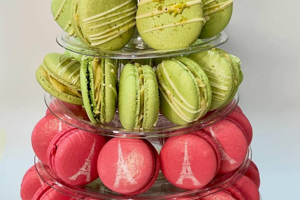 Example of macarons tower.