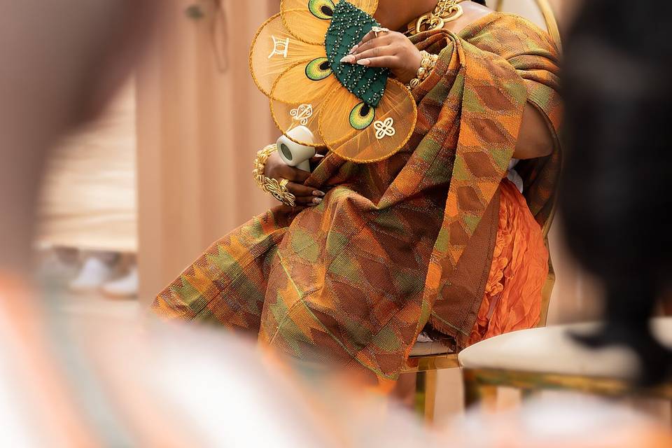 Reflective Africa bride Moment